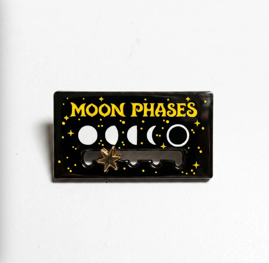 Strike Gently Co. "Moon Phases" Deluxe Enamel Pin *PRE-ORDER*