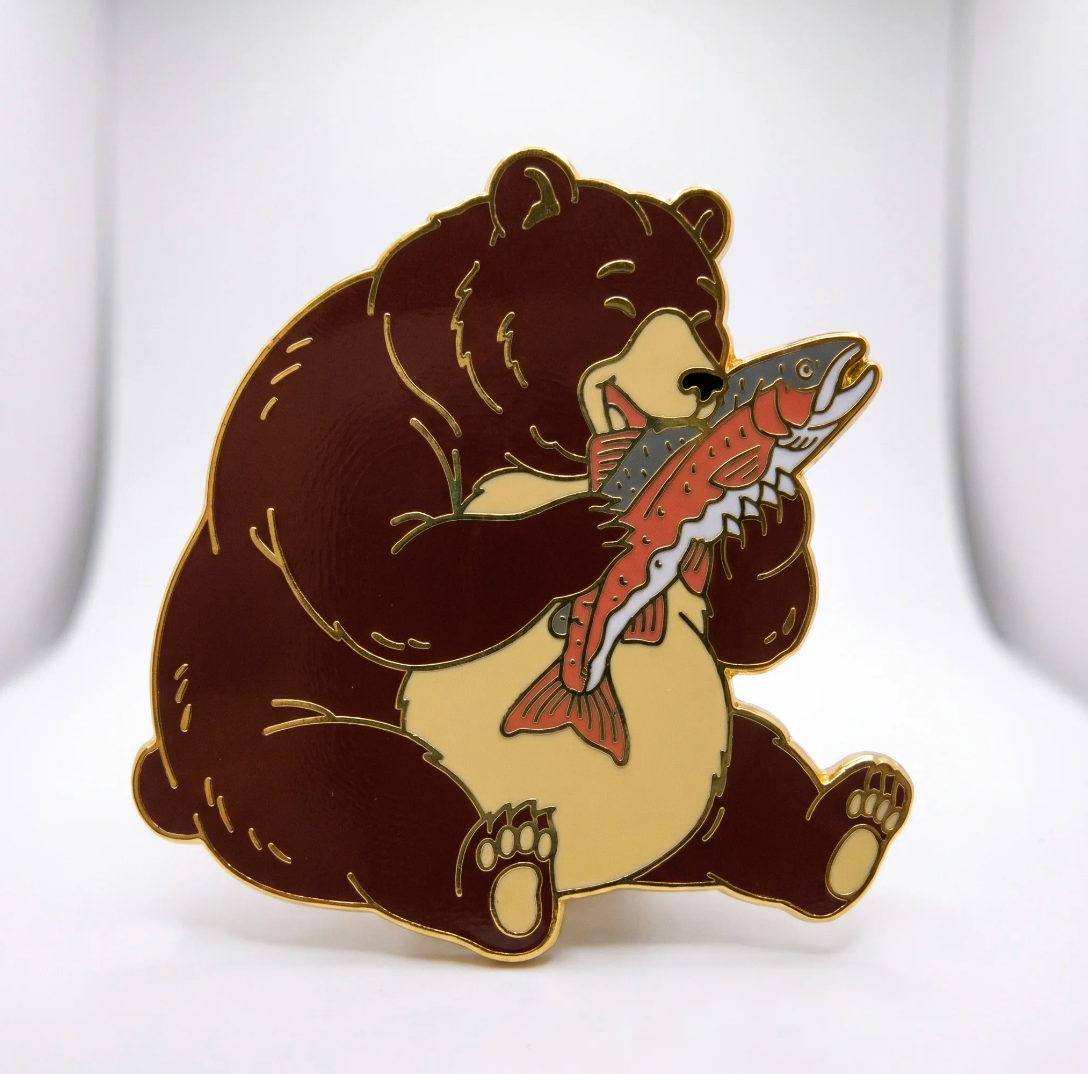 Strike Gently Co. "Bear Snack" Enamel Pin