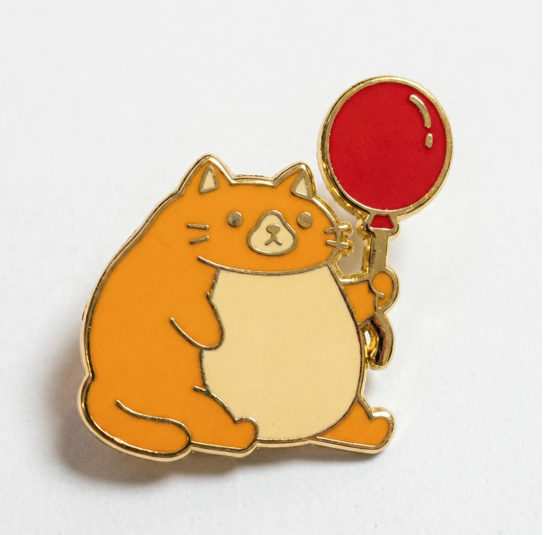 Strike Gently Co. "Balloon Cat" Enamel Pin
