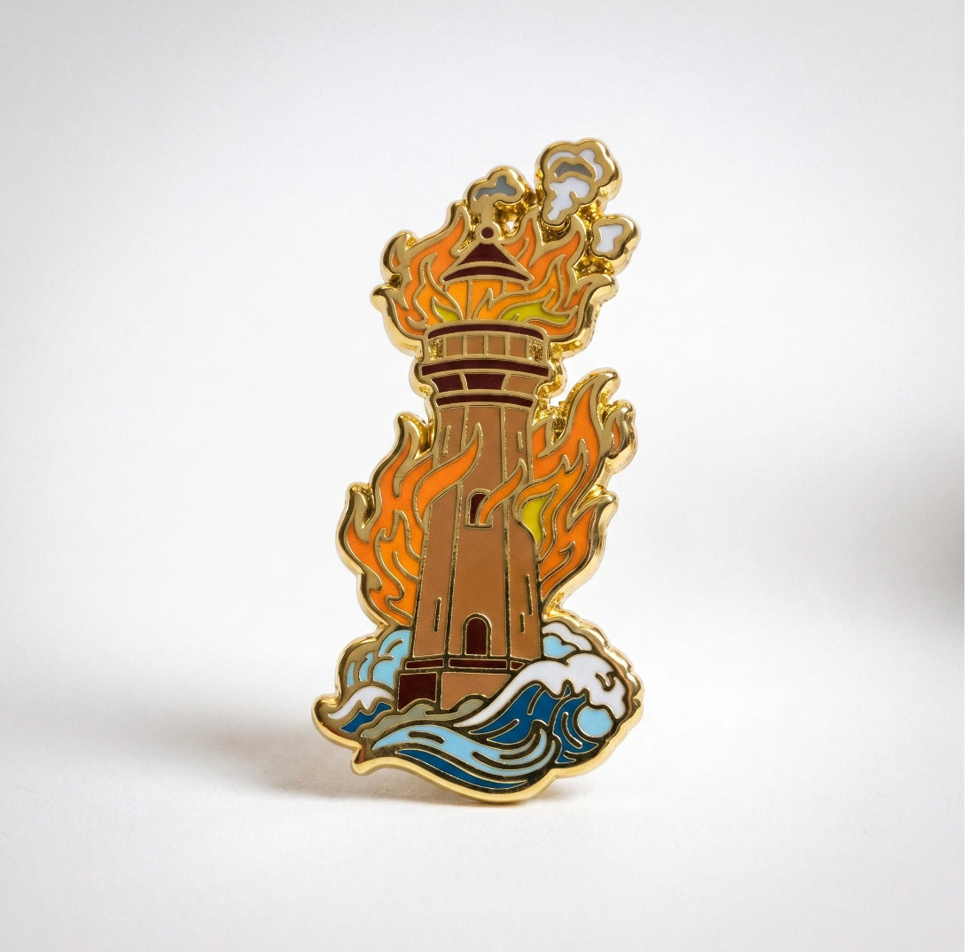 Strike Gently Co. "Lighthouse Fire" Enamel Pin