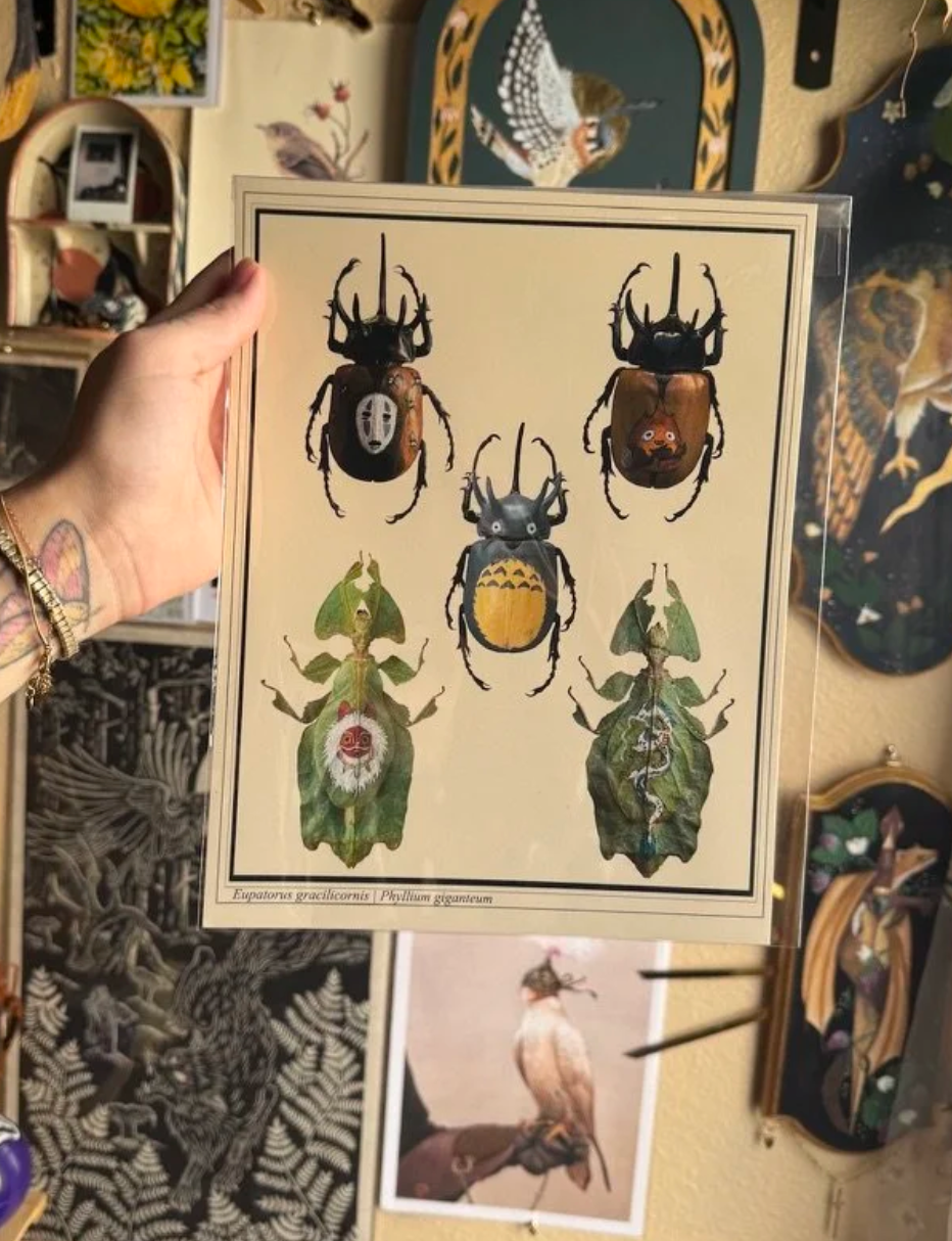 Of Moth & Flame "Ghibli Bugs" Print
