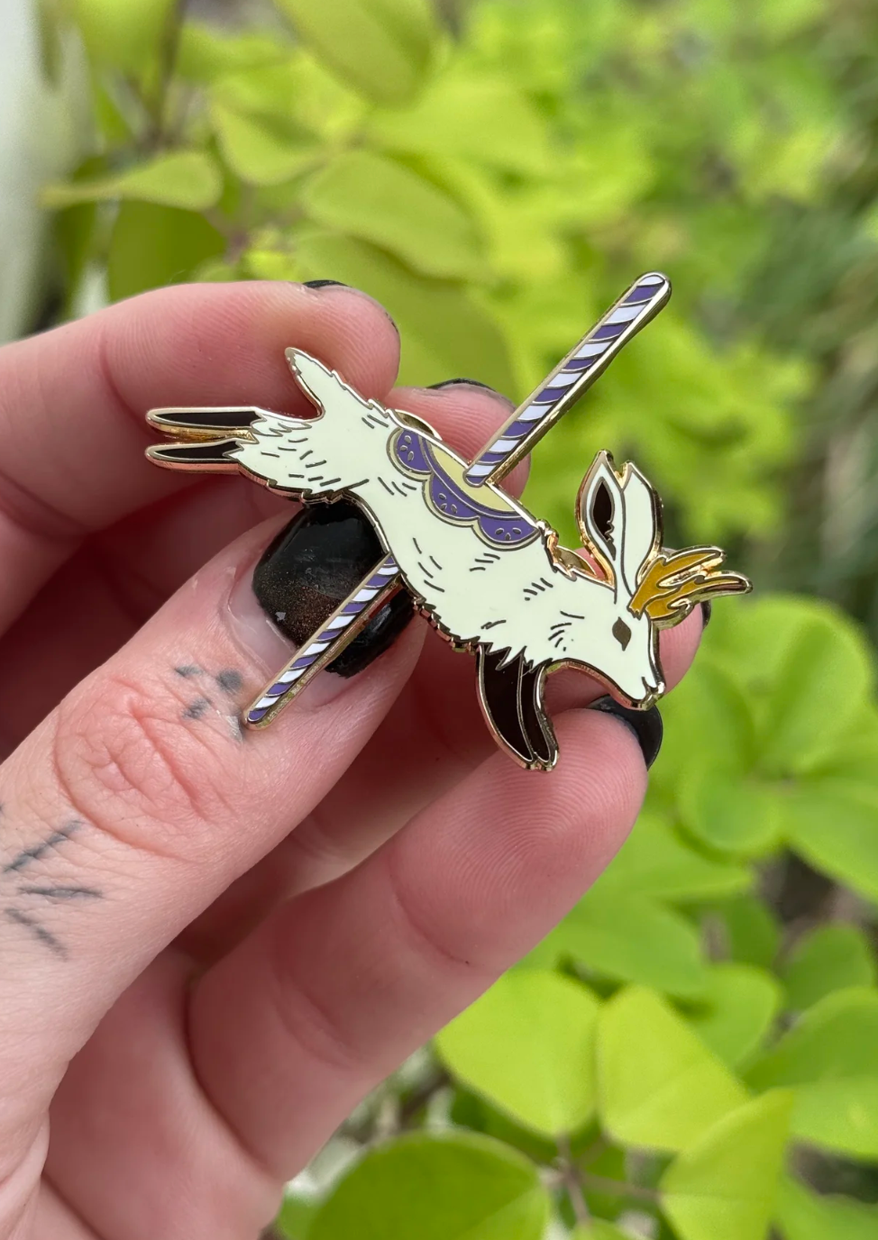 Of Moth & Flame "Carousel Jackalope" Enamel Pin