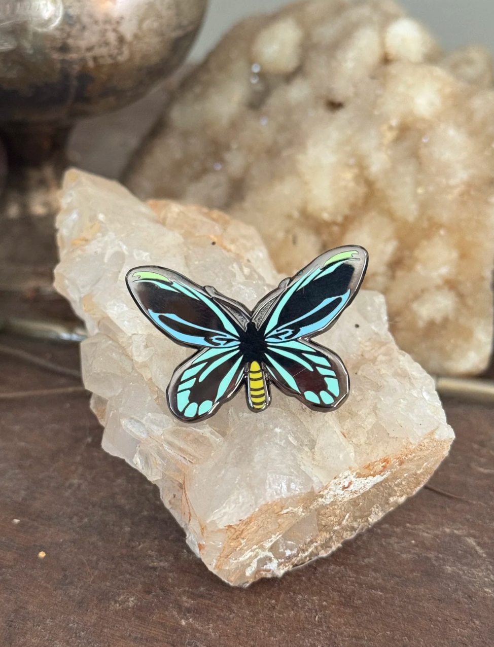 Of Moth & Flame "Queen Alexandra Birdwing" Enamel Pin