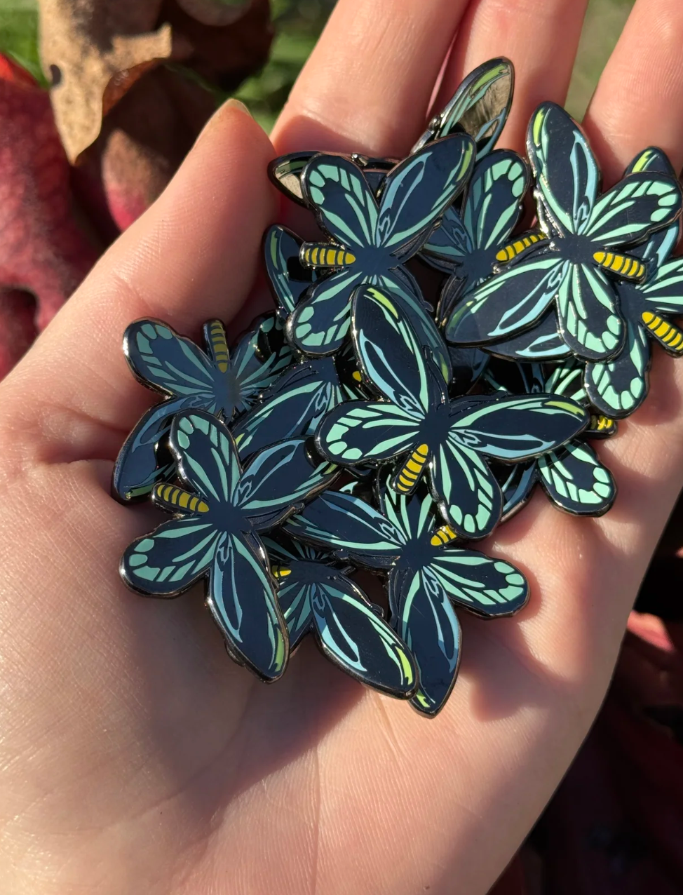 Of Moth & Flame "Queen Alexandra Birdwing" Enamel Pin