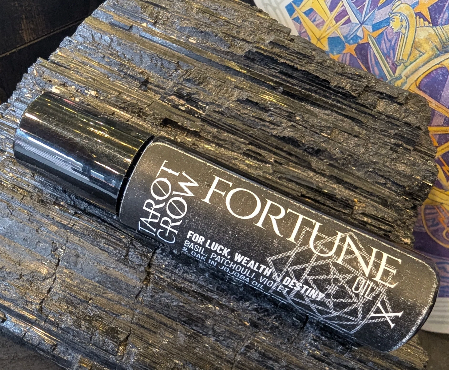 Tarot Crow "X - Fortune" Scented Oil Roller