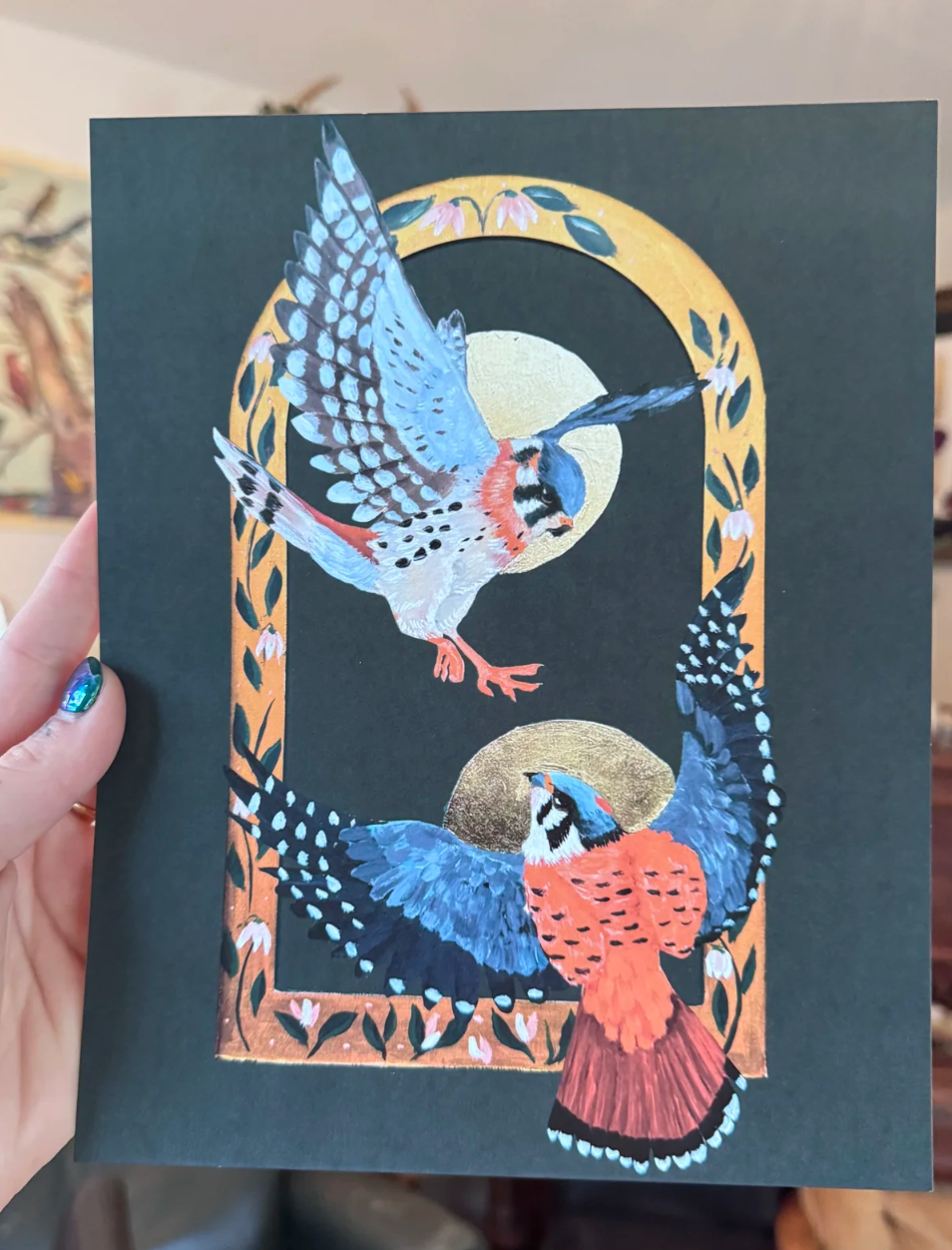Of Moth and Flame "American Kestrels" Print