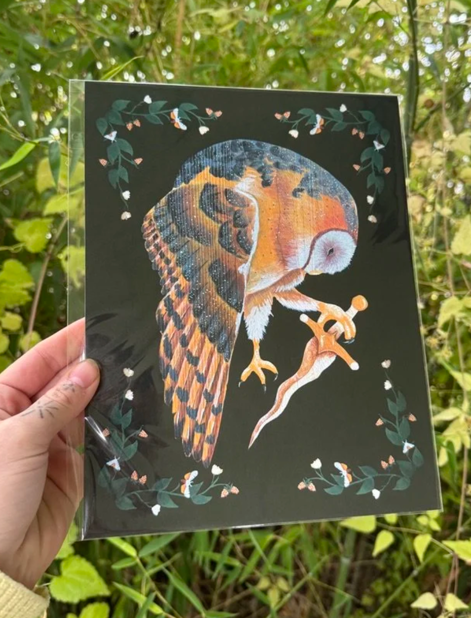 Of Moth and Flame "Barn Owl & Dagger" Print