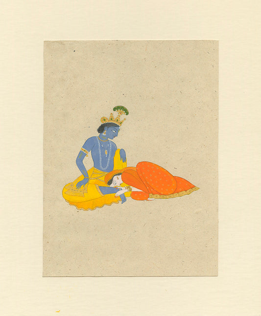 Roopini Venkatasubramanian "Symbol of Surrender - Radha on Krishna's Feet"