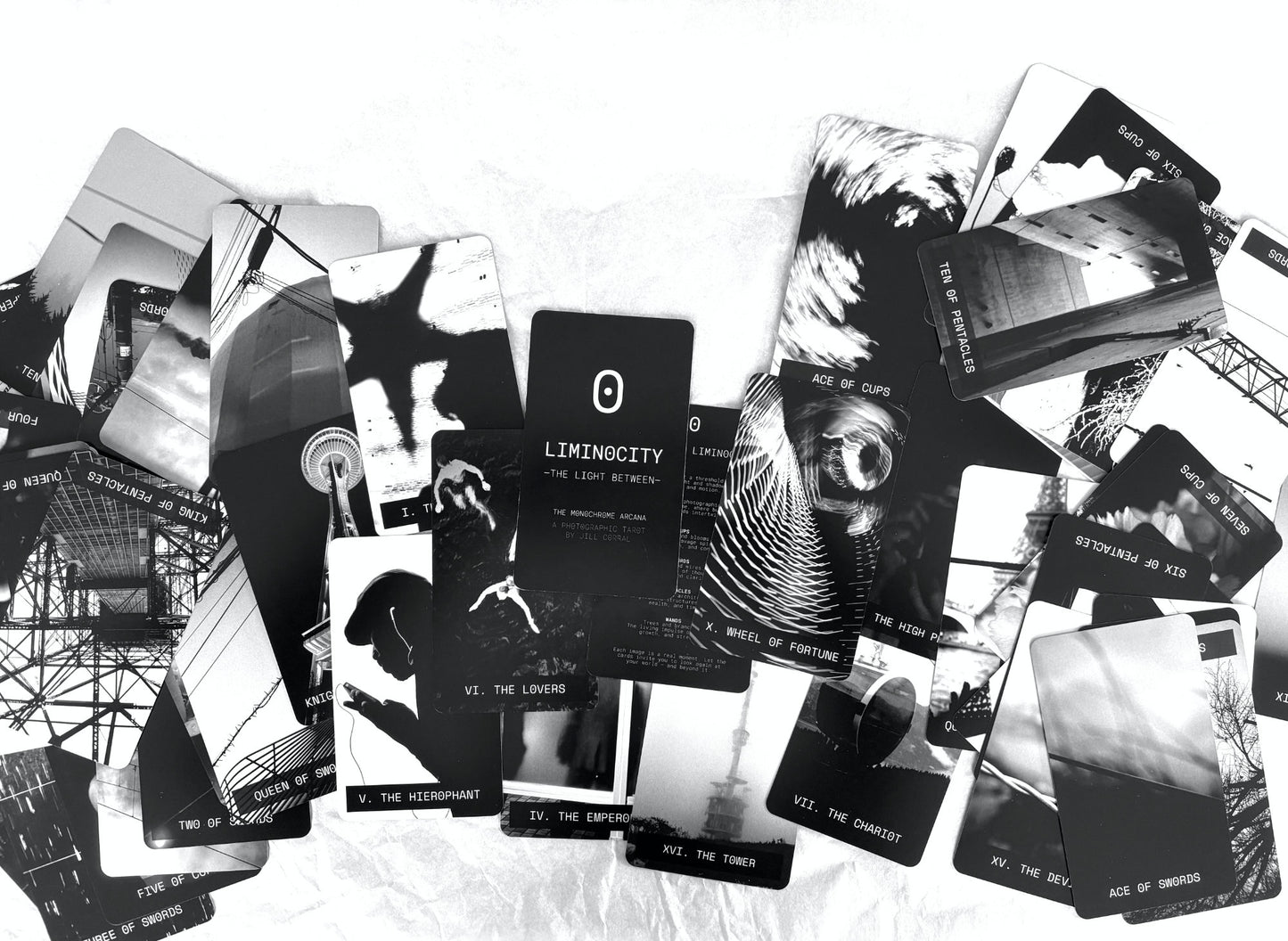 Jill Corral "Liminocity | The Light Between | The Monochrome Arcana" Deck