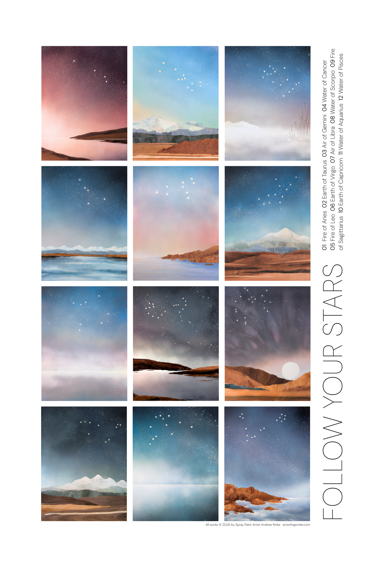 Andrew Rinke "The Stars Align" Poster