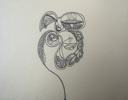Jennifer Towner "Lunch Drawing #12 (stories)"