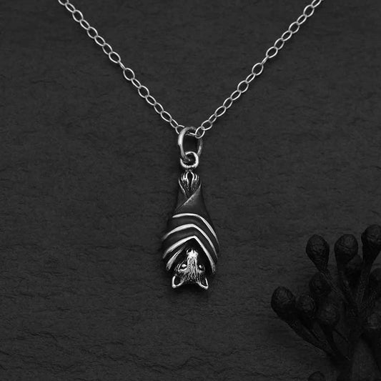 Nina Designs "Hanging Bat" Necklace