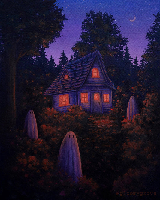 Gloomy Grove "Autumn Dusk" Original Painting