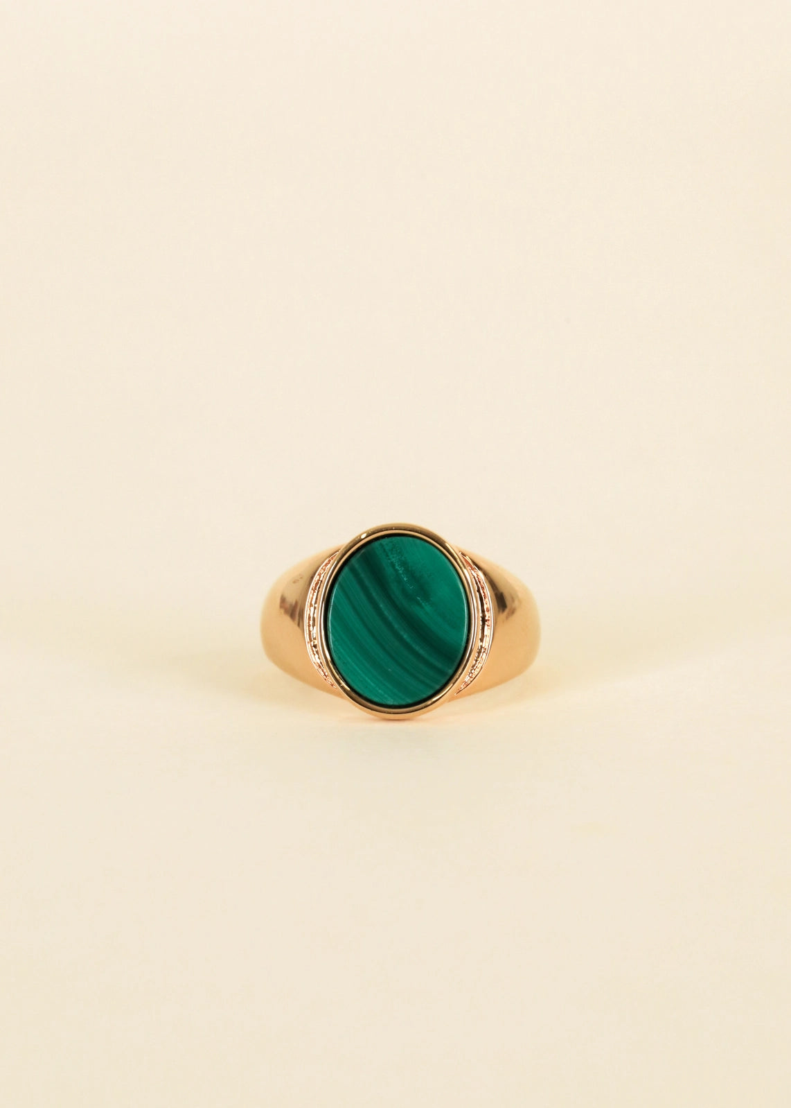 JaxKelly Malachite Signet Ring