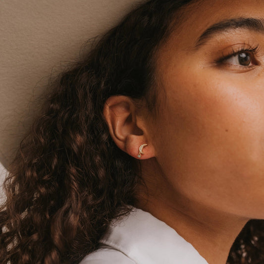 JaxKelly Moon Drop Earrings w/Amazonite *PRE-ORDER 12/2*