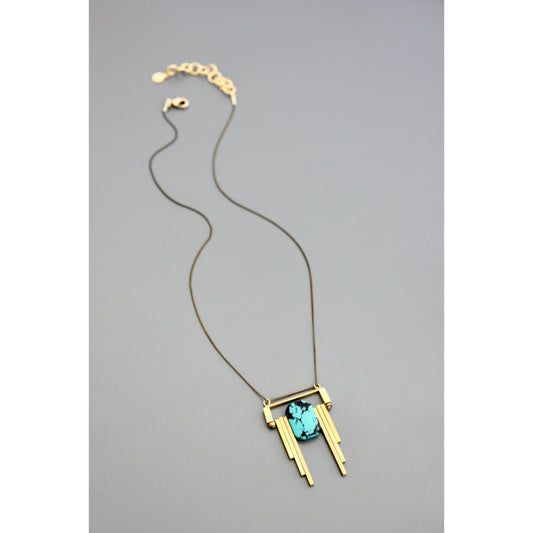 David Aubrey "Art Deco Turquoise" Necklace *Pre-Order*