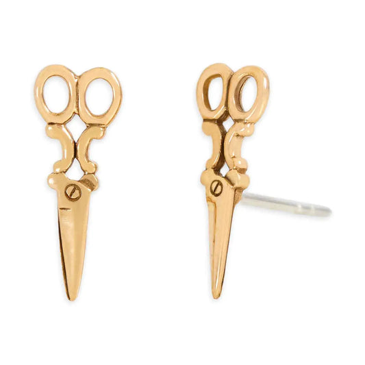 Nina Designs Bronze Scissor Post Earrings