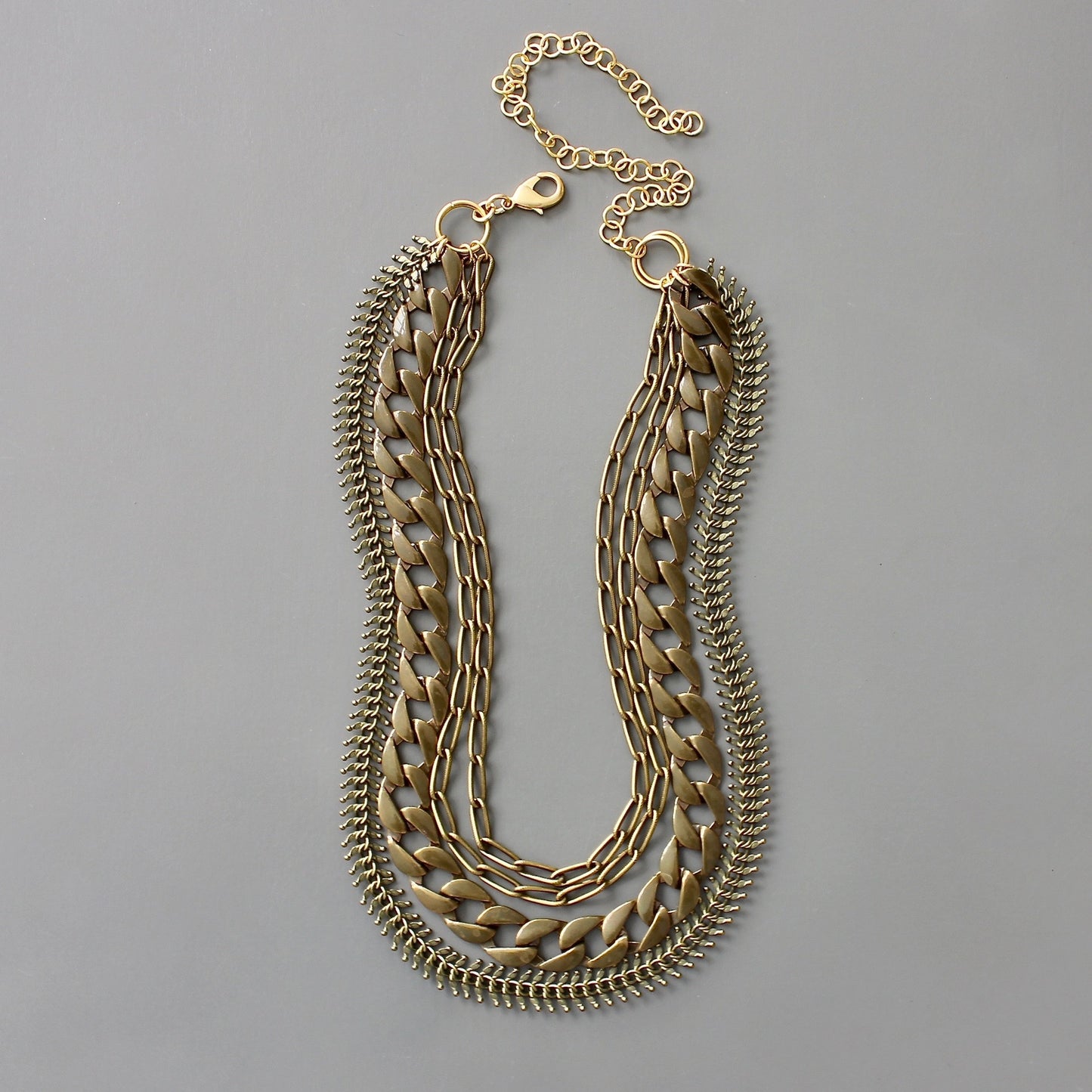 David Aubrey "Multi-Strand" Brass Necklace *PRE-ORDER*