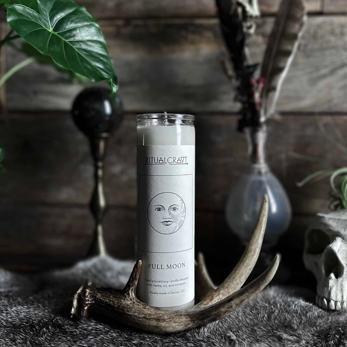 Ritualcravt "Full Moon" Dressed Candle
