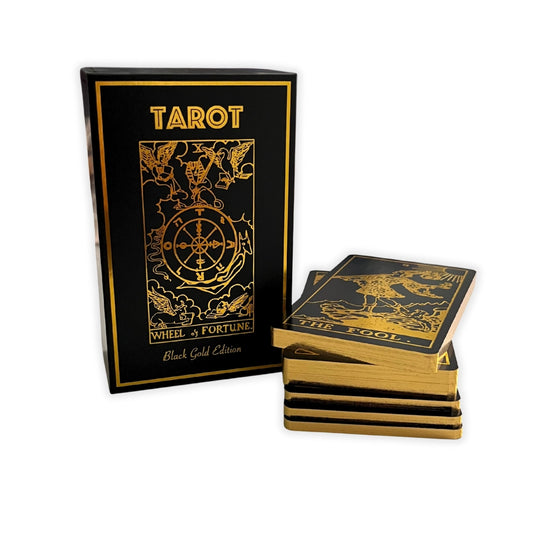 Black & Gold Tarot Deck & Guidebook