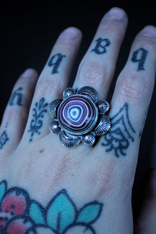 Neon Ghost "Fordite" Ring