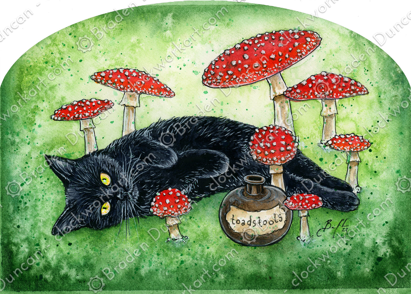 Clockwork Art "Fatal Fungi: Toadstools" Print