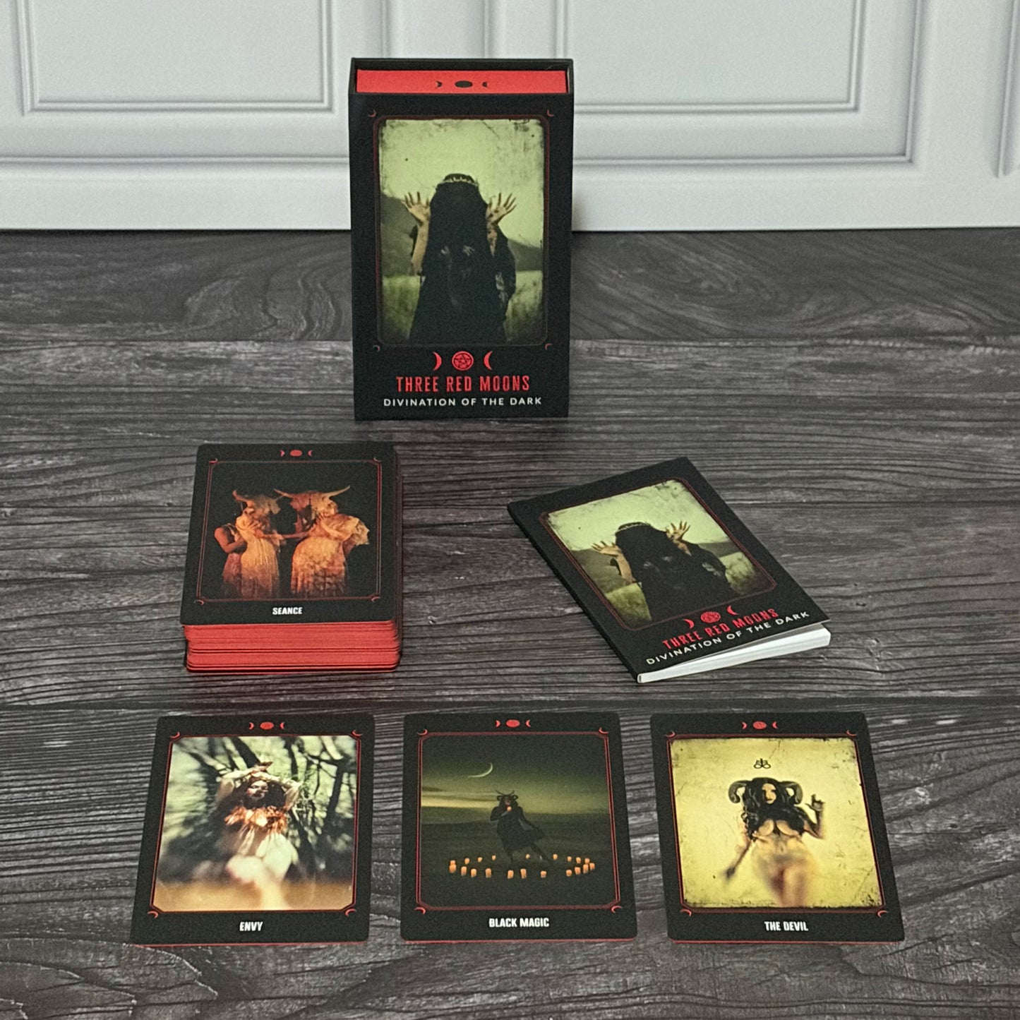 Burning Paper Hearts "Three Red Moons" Oracle Deck
