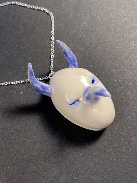 Carmen Cano "Vigilance" Ceramic Pendant