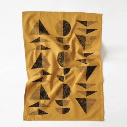 The Rise and Fall "Miro" Kitchen Towel in Ochre