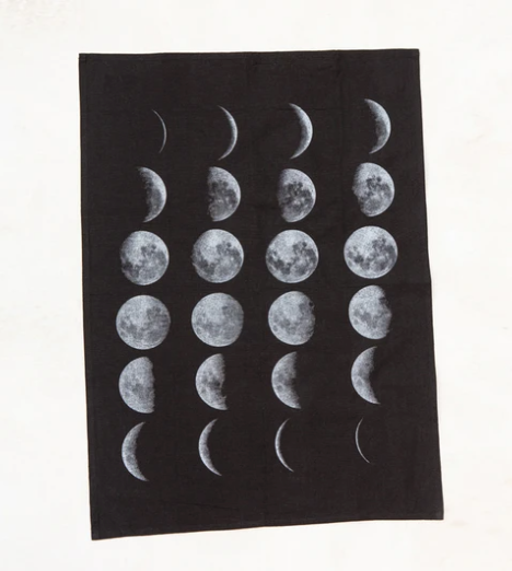 The Rise and Fall "Moon Phases" Kitchen Towel