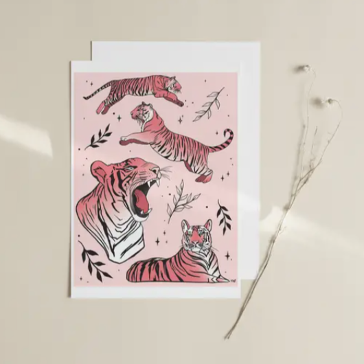 Meli the Lover "Tiger Pink" Print