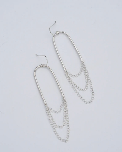 Metrix Jewelry Cascading Chain Earrings