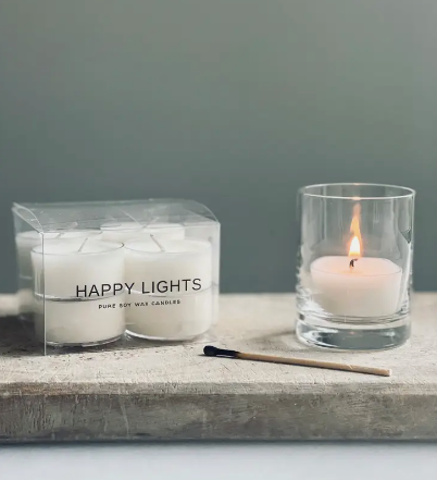 Happy Lights 8-Pack Tea Lights