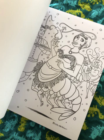 Strange Mermaids Coloring Book