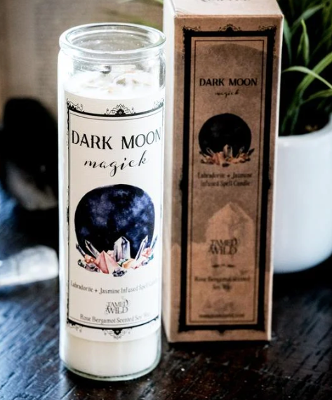 Tamed Wild "Dark Moon Magick" Spell Candle