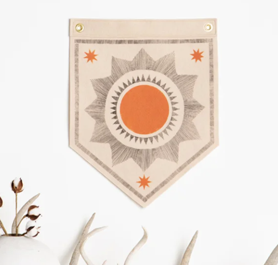 The Rise and Fall Large Sun Banner