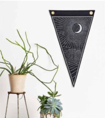 The Rise and Fall Waxing Moon Flag