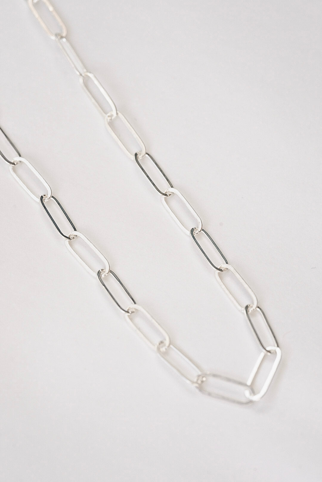 Metrix Paperclip Necklace in Sterling Silver