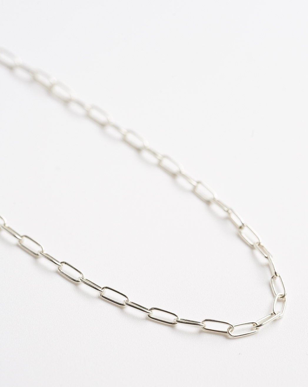 Metrix Paperclip Necklace in Sterling Silver